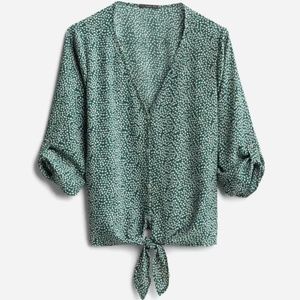 West Kei Taleen tie front blouse